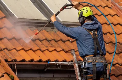Démoussage et hydrofuge de toiture à Engomer